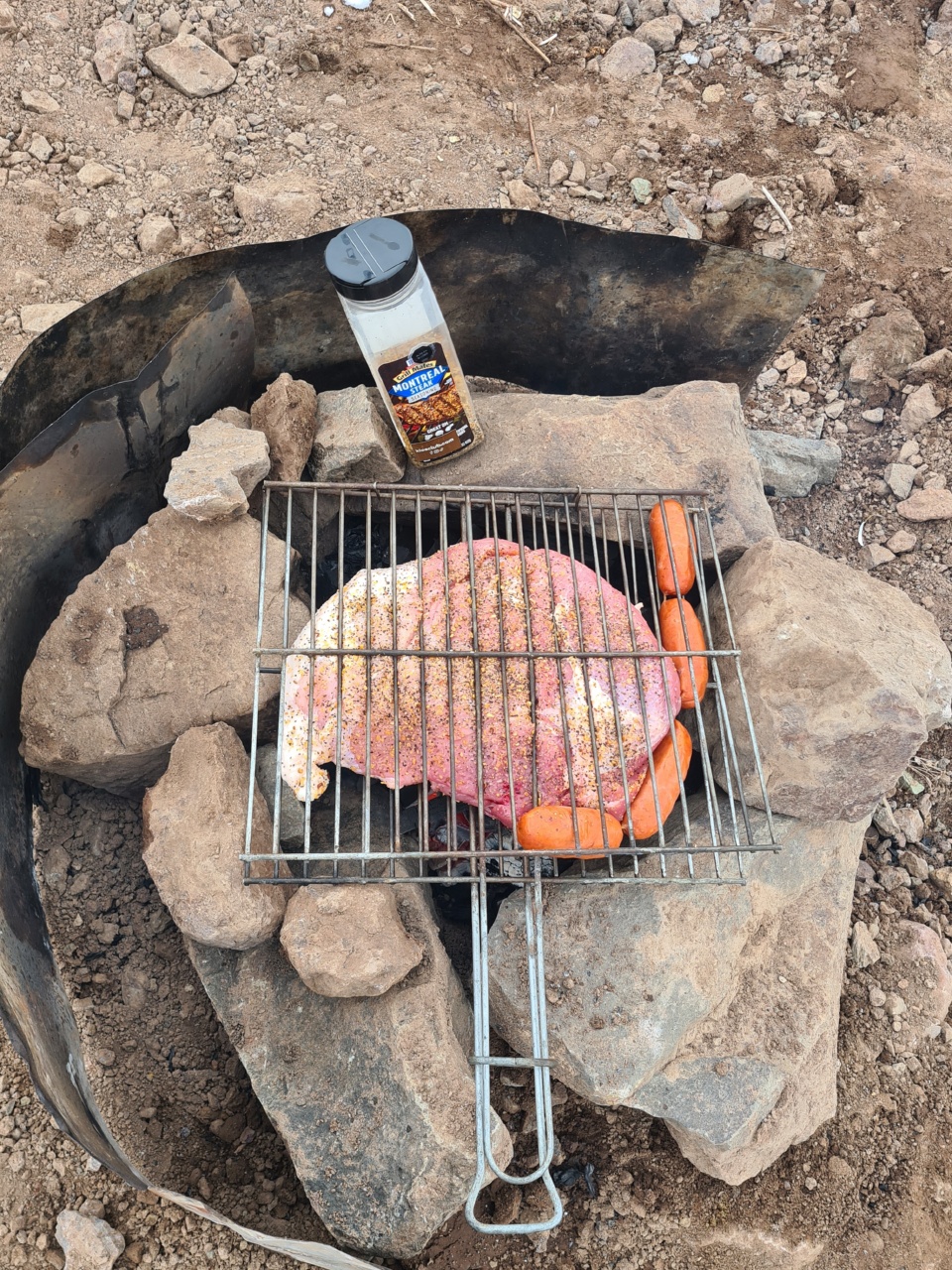 Asado con sal americana